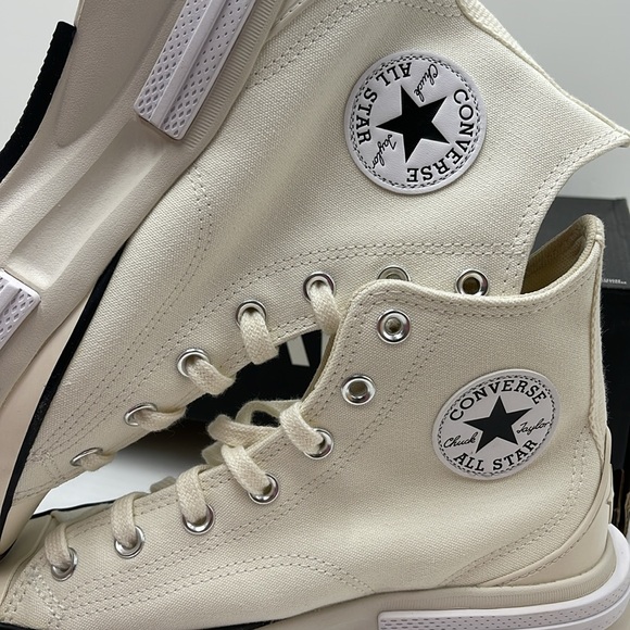 Converse WMNS RUN STAR LEGACY CX HI EGRET/BLACK/WHITE A00868C Platforms Sneakers - Picture 15 of 16